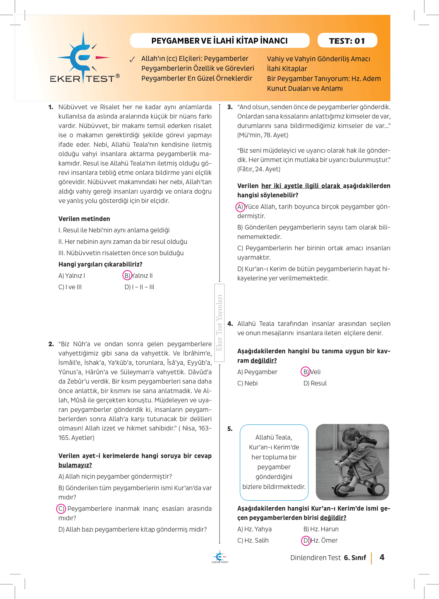 S N F D Nlendiren Test Yen Nes L Sorular Ekertest