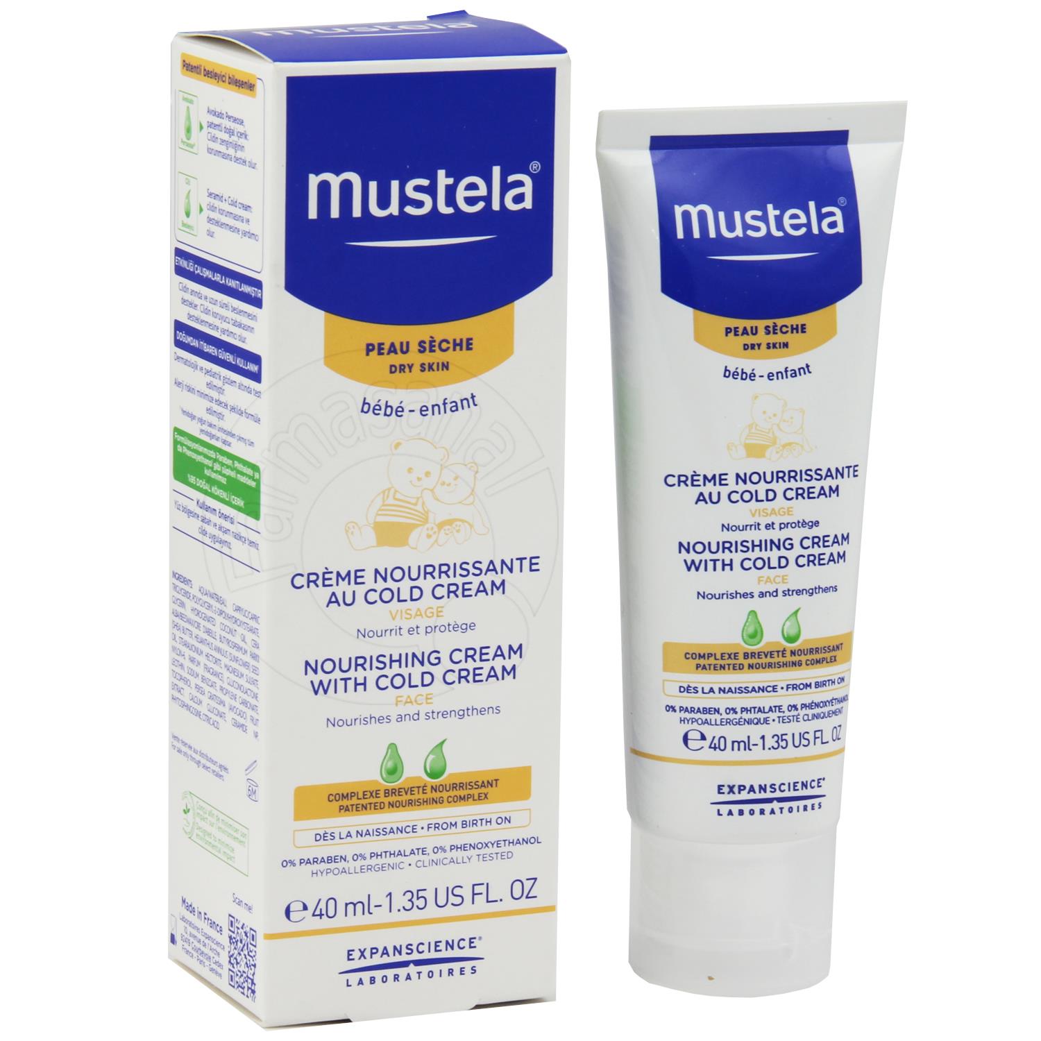 Mustela Cold Cream 40 ml Bebek Yüz Kremi Farmasanal