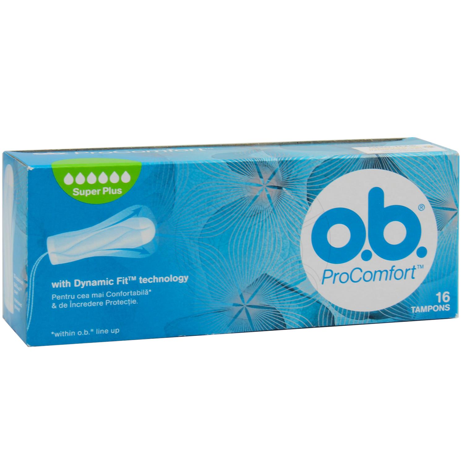 O.B. Pro Comfort Süper Plus Tampon 16 Adet - Farmasanal