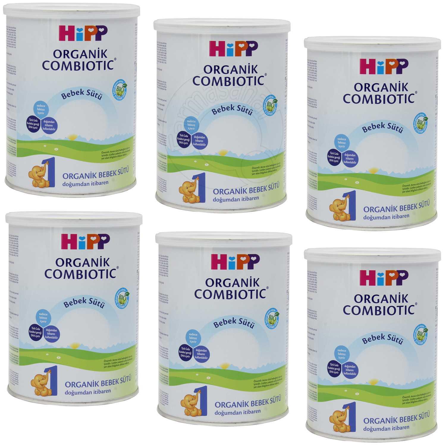 HiPP 1 Organik Combiotic Bebek Sütü 350 gr 6 Adet Farmasanal