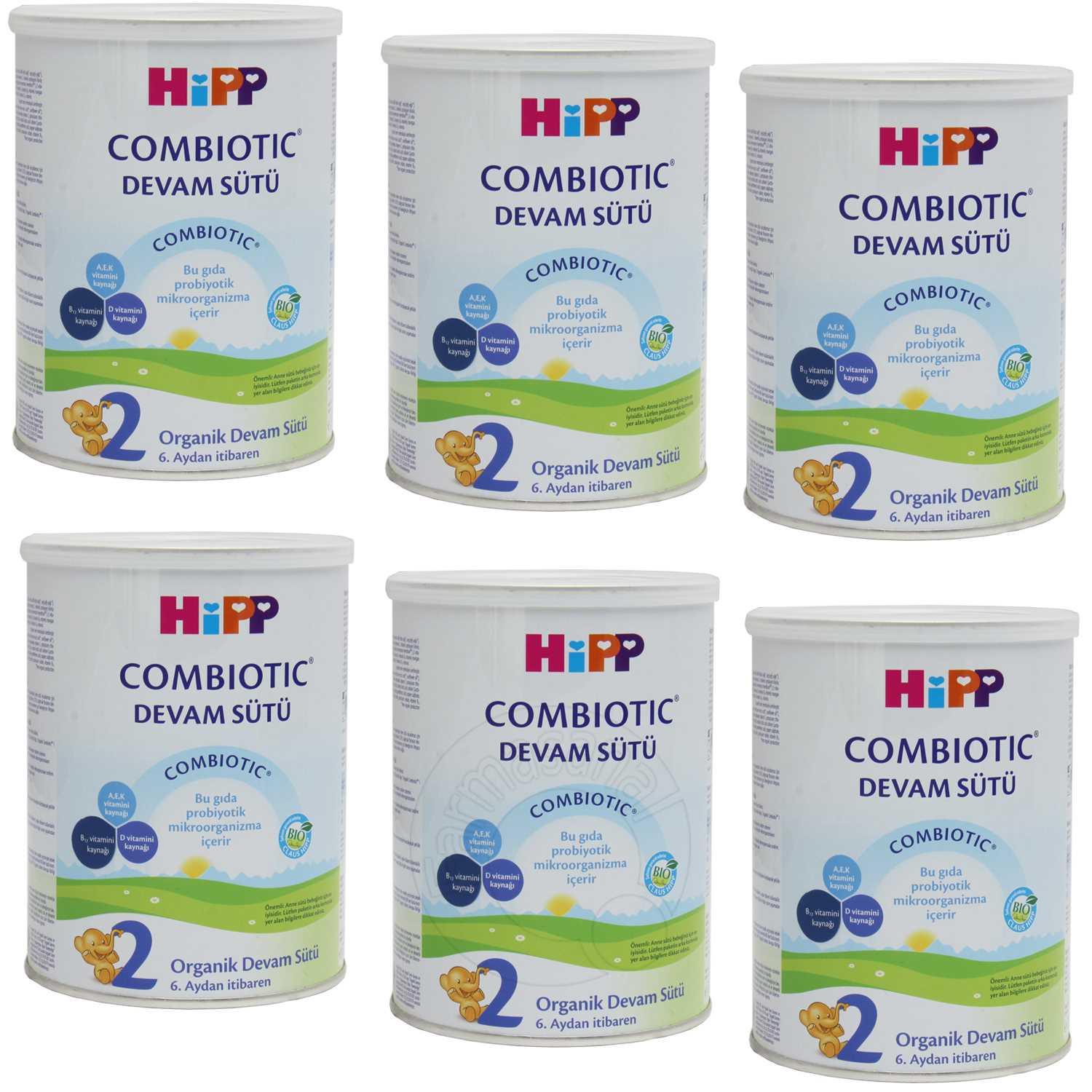 HiPP 2 Organik Combiotic Bebek Sütü 350 gr 6 Adet Farmasanal