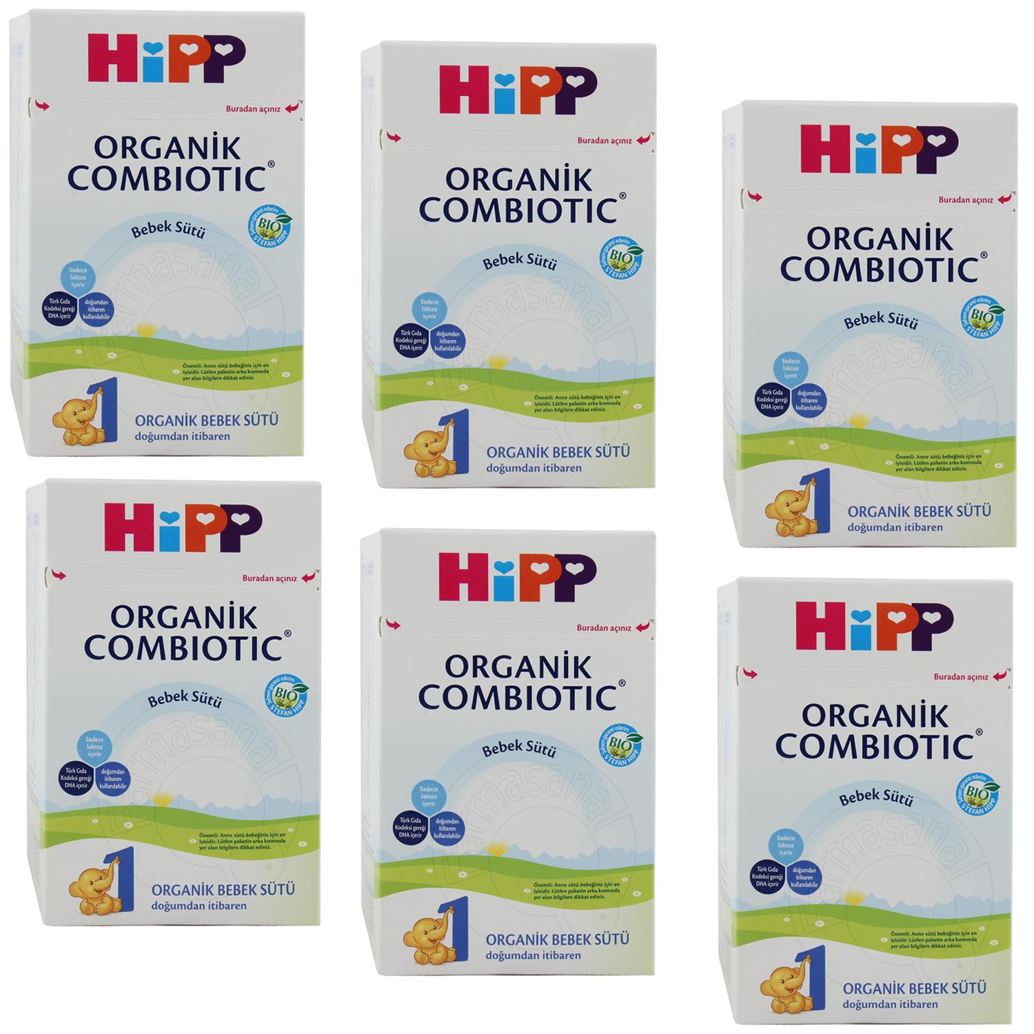 Hipp 1 Organik Combiotic 800 gr Bebek Sütü 6 ADET Farmasanal