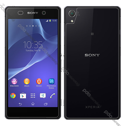 Sony Xperia Z2 Ekran Koruyucu Arkalı Önlü Şeffaf ...