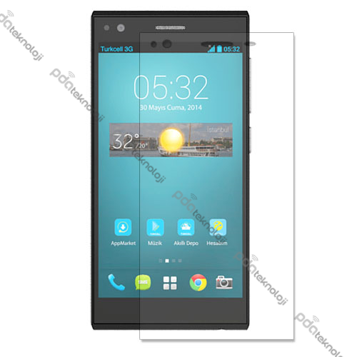 Turkcell T50 Ekran Koruyucu Şeffaf 4 Adet PDATeknoloji