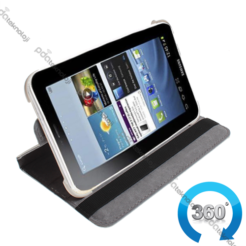 Samsung P3100 Galaxy Tab 2 7.0 360 Derece Dönebilen Deri